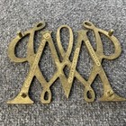 Vintage Solid Brass Trivet  Williamsburg Virginia Metal Crafters William   Mary