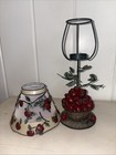 Vintage Home Interiors Apple Basket Mesh Tea Light Candle Holder Lamp