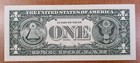 2009 One Dollar Federal Reserve Note  1 Bill Error Ink Smear Uncirculated  88066