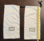 Gucci White Drawstring Shoe Dust Bags 17   x8     Set Of 2 And W  Box 14   x8   