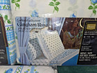 Vintage Sealed Nos King Size Sheet Set Blue Gingham Rose New Old Stock
