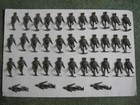 231 Vintage Marx Dark Grey German Soldiers--- 19 95 Shipping