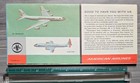 Vintage American Airlines 990 Astrojet Welcome Aboard Route Map Brochure 1960s
