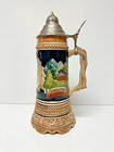 Vintage German Beer Stein With Music Box Wiesbaden Kurhaus