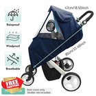 Miracle Baby Stroller Rain Cover Blue Universal Windproof Waterproof