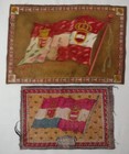Vintage Tobacco Felt Flannel Flags Hungary Austria Lot Of 2  A
