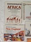 National Geographic Making Of America Map Posters 1970-80s Mid East Euro Africa