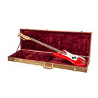 Crossrock Wooden Case For Fender Precision   Jazz Bass Guitars-security Lock
