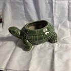 Turtle Planter Green Ceramic Mid Century