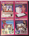 Lot Of 24 Plastic Canvas Magazines Fashion Doll Carry And Play Patterns