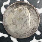 1897 Netherlands 25 Cents Lot f7987 Silver 