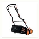 16 In 15 Amp Electric Dethatcher Scarifier Lawn Rake 14 5 Gal Bag
