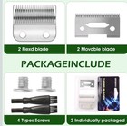 2 Pack Professional Replacement Clipper Blades precision 2 Holes 2 