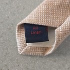 Bloomingdale s Pips Men s Solid Linen Neck Tie Beige Business