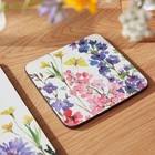 Pimpernel Wildflowers Coasters Set Of 6 - Watercolor Floral Drink Coasters With