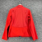 Nike Activewear Track Jacket Girls M Medium Red Full Zip High Neck Long Sleeve