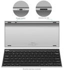 Arteck Bluetooth Keyboard Stainless Steel Wireless Rechargeable For Ipad