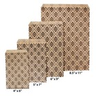100-200 Kraft Damask Flat Paper Bags 4x6 5x7 6x9 8 5x11 Gift Packaging