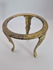 Vintage Brass Ball Candle Holder Stand Accent Gold Decoration 4   4  Patina