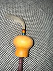 Handcrafted Gourd Hand Rattle With Horse Hair   Beaded Wooden Handle