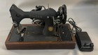 1950   s Vtg Singer Portable Sewing Machine Bz 9-8 W acc  Foot Pedal  Case   Key