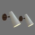 Pair Of Mid Century Modern Wall Sconce Stilnovo Brass Vintage Wall Lamps 1950 s