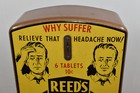 Rare Vintage Reeds Aspirin Tablets Advertising Coin Operated Vending Machine