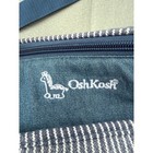 Oshkosh Lunch Bag Kids Blue Denim Hickory Stripe Insulated Giraffe Bottle Holder