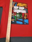 Hip Hop Legends T-shirt Tupac Biggie Eazy-e Rap Graphic Tee Red Youth Large  2