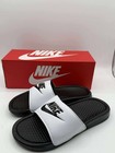 Nike Benassi Jdi White black Men s Slides Sandals 8 9 10 11 12 13 Fast Shipping