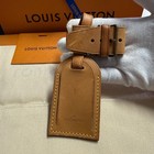 Louis Vuitton Vachetta Leather Luggage Tag And Poignet Authentic No Box