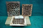 3pcs Antique Architectural Salvage Ornate Cast Iron Heat Registers Vents 