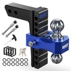 2  2 5  Receiver 6  8  Drop Adjustable Trailer Hitch 18500lb 2 Anti-theft Locks