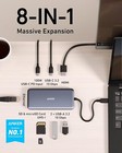 Anker Powerexpand 8-in-1 Usb-c Hub Adapter 4k 60hz Hdmi Port 10gbps Data 100w Pd