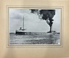 Vintage Anna C Minch Freighter Maritime Photo Print 1975 Great Lakes