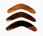 3 Pc Valdo Aboriginal Art Boomerang Hand Painted Wood Handmade Australia 8 