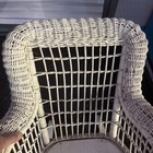 Vintage White Wicker Child Rocking Chair Cute 23    Tall Wood   Wicker