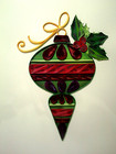 Papyrus 3d Christmas Card Quilled Ornament Jeweled Embossed Wreath Lot Of 2 Htf