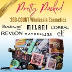Wholesale Lot Of 200 Cosmetics Branded   Nyx  Elf  The Cr  me Shop  Milani Resell