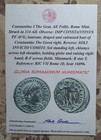 Emperor Constantine The Great Authentic Ancient Roman Coin Silver Ring With Coa 