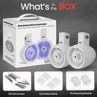 Pyle 6 5    Waterproof Off-road Speakers - 200w 2-way Marine Wakeboard Tower