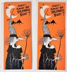 Lot Of 5 Unused Vintage Halloween Cards 1970 s Witch Dr  Jekyll Mr  Hyde Ghost