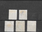 Netherlands 1894-1896 Princess Wilhelmina Scott 49-53 Used Group 