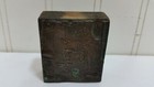 Vtg Letterpress Large Metal Printing Stamp Trolley Electric Train Accident Wreck