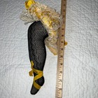 Antique Leg Pin Cushion Victorian Cancan Pin Cushion Excellent French Silk