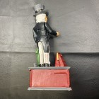 Uncle Sam Vintage Cast Iron Mechanical Coin Bank  beard Is Out Of Place 