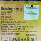 Vevor Brewing Kettle P2829 5 Gal Capacity For Beer Brewing