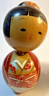 Vintage Japanese Kokeshi Dolls    hand Painted      Wooden        Lot Of 2 - 7 Day Sale