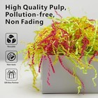 Easter Grass Crinkle Paper Shred 1lb Yellow Green Pink Gift Basket Filler Decor