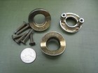 3 Mcm Pulls  1- 3 8   Brass Color Mid Century Vintage 1-1 8  C-c Drawer 